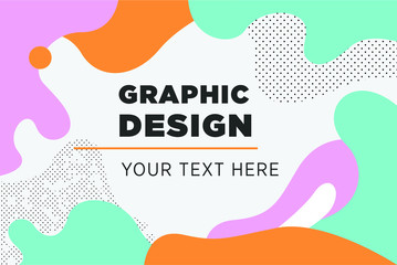 Colorful Abstract Fluid Beautiful Background Naive Design