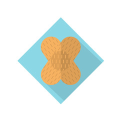 Medical icon. Plaster flat icon design.