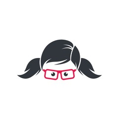 Geek logo template vector icon