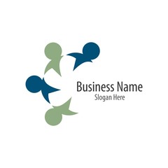 Teamwork logo vector icon