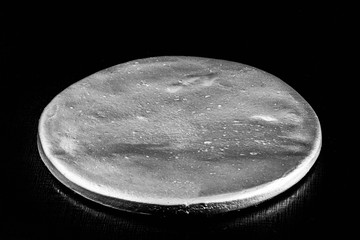A highly enriched uranium billet. Original and without rotation. The enriched uranium is the one...