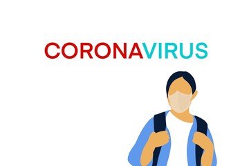Coronavirus 2019 outbreaks background concept
