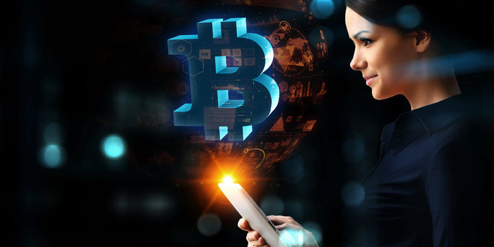 Crypto currency market . Mixed media