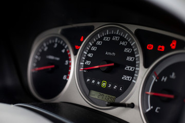 dashboard of a car