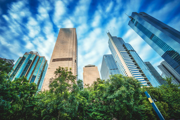 Guangzhou, China cityscape from the promenade