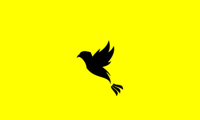 flat Bird Logo design vector template