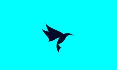 flat Falcon Bird Logo design vector template