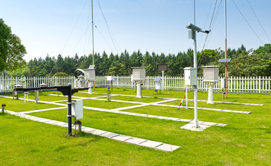 The weather station in the forest