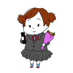 卒園式・卒業式の卒業生