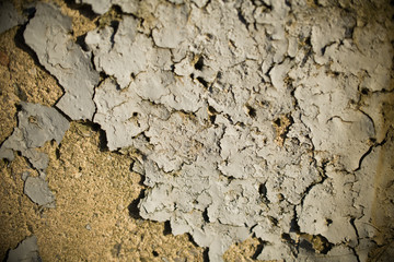 Chipping Paint on Cement Wall