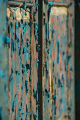 Paint Peeling on Old Door