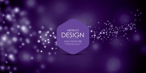 Dreamy blurred backdrop for design business template
