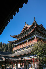 Fototapeta na wymiar mu fu mansion in lijiang,china