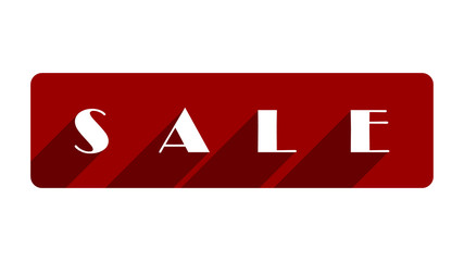 Sale banner isolated on white background vector design