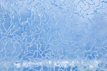 Abstract frozen water.Ice texture winter background