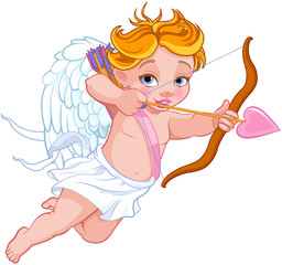 Obraz premium Cupid Shooting