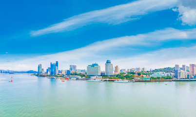 Obraz premium Coastal scenery of Xiamen City, Fujian Province, China