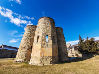 Famous Ninotsminda castle cathedral