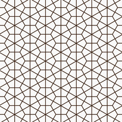 Fototapeta premium Pattern geometry of hexagon background. Pattern is on swatch panel.