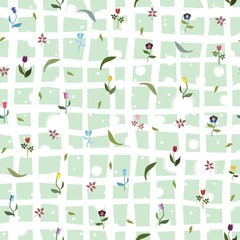 Seamless Floral Pattern. Contemporary Design.