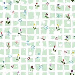 Seamless Floral Pattern. Contemporary Design.