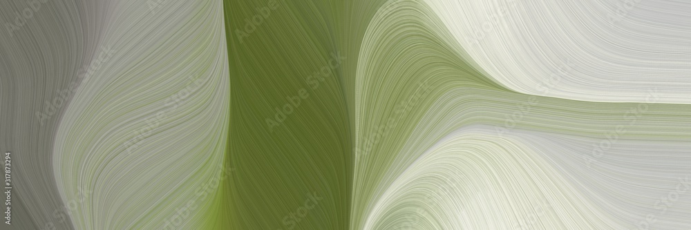 Fototapete surreal designed horizontal header with dark gray, dark sea green and dark olive green colors. dynam