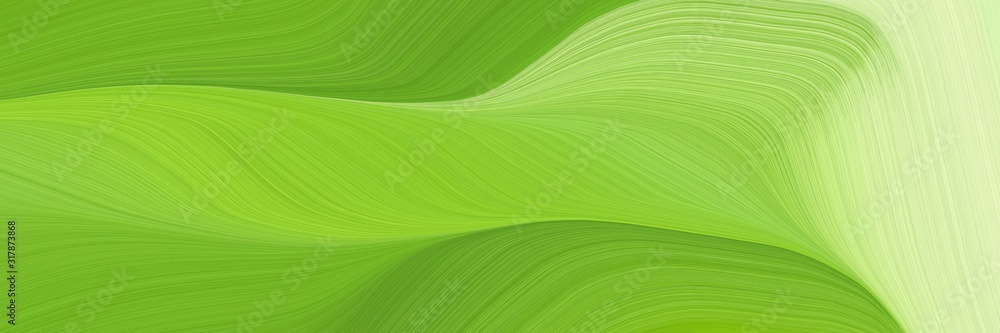 Poster modern header design with moderate green, pale golden rod and dark khaki colors. dynamic curved lines with fluid flowing waves and curves