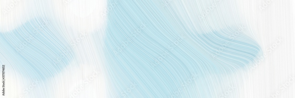 Aufkleber dynamic horizontal banner with white smoke, powder blue and lavender colors. dynamic curved lines wi