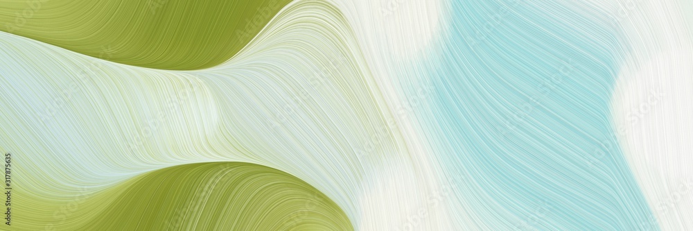 Aufkleber modern banner design with light gray, yellow green and tan colors. dynamic curved lines with fluid f