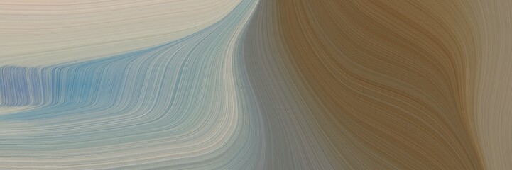 dynamic designed horizontal banner with dark gray, light slate gray and dark olive green colors. dynamic curved lines with fluid flowing waves and curves