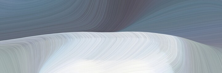 colorful banner with slate gray, lavender and dim gray colors. dynamic curved lines with fluid flowing waves and curves