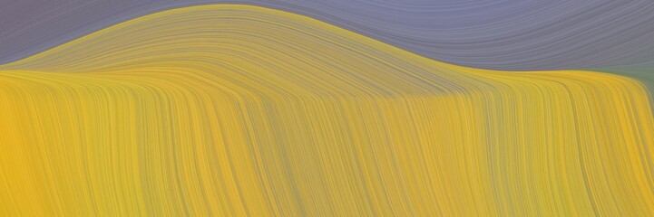 moving banner with golden rod, light slate gray and old lavender colors. dynamic curved lines with fluid flowing waves and curves