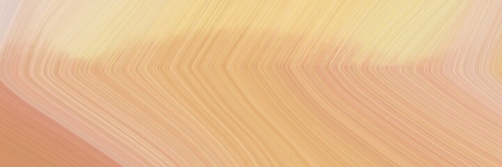 modern designed horizontal header with burly wood, wheat and dark salmon colors. dynamic curved lines with fluid flowing waves and curves