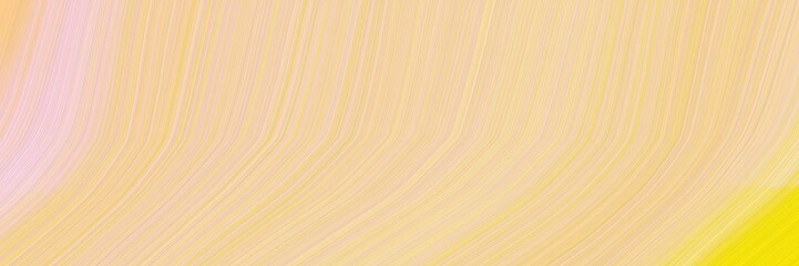 surreal banner design with wheat, khaki and gold colors. dynamic curved lines with fluid flowing waves and curves