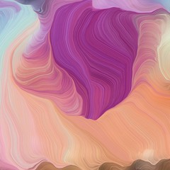 Obraz premium beautiful square graphic with rosy brown, tan and antique fuchsia color. modern soft curvy waves background design