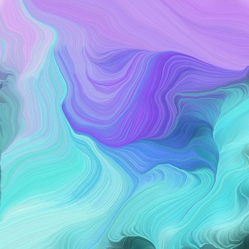 modern curvy waves background illustration with sky blue, steel blue and medium purple color © Eigens