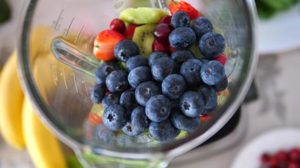 Fruit Berry Smoothie With Blueberry, Cranberry For Healthy Lifestyle