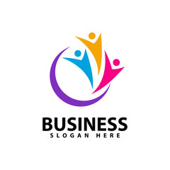 Adoption and community logo template vector icon