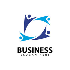 Adoption and community logo template vector icon