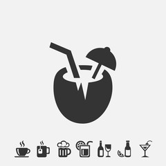 coconut drink icon