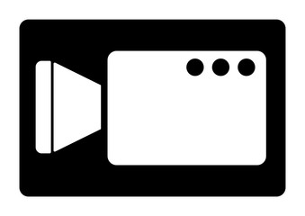 gz700 GrafikZeichnung - vss99 VideoSurveillanceSign vss - german - Videoüberwachung. - english - cctv, video surveillance camera icon. - simple template - left version - DIN A4 xxl g8968