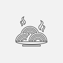 cooked noodles icon