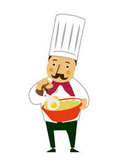 職業のクリップアート。コックさん。シェフ。料理人。