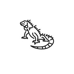 lizard icon vector . lizard sign symbol