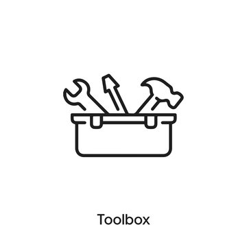 toolbox icon vector. toolbox icon vector symbol illustration. Modern simple vector icon for your design. toolbox icon vector	