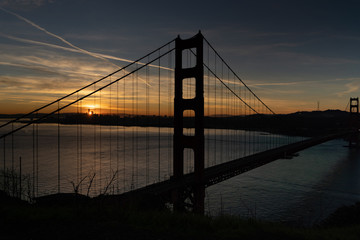 Epic Sunrise at Golden Gate Bridge