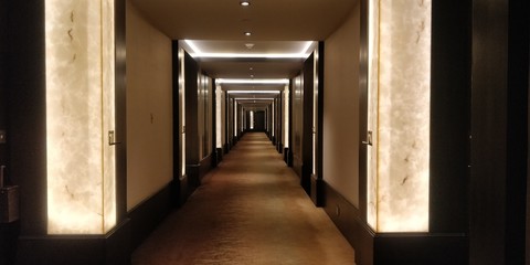corridor in in the hotel building