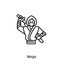 ninja icon vector . ninja sign symbol