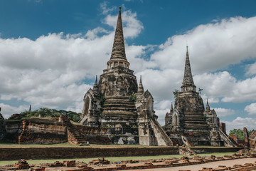 Fototapeta premium Wat Phra Si Sanphet temple in Ayutthaya. 
