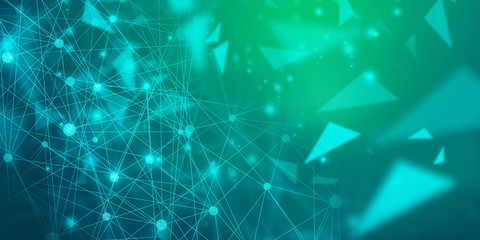 2d illustration Abstract futuristic electronic circuit technology background